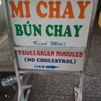 Look for the roadside sign, but head up the stairs at An Chay - Vegetarian Noodle in Hoi An