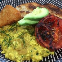 Tofu Scrambled at Peacock & Peony in Mitchelton