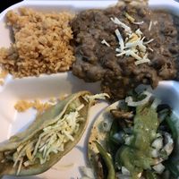 Potato & mushroom taco combo at The Taco Man Mexican Grill in Azusa