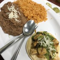 Tofu taco rice and beans $5. at The Taco Man Mexican Grill in Azusa