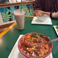 Açaí bowl and smoothie   at Snoogies Health Bar in Cairns