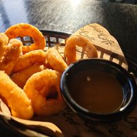 Onion rings at Chip's Loft in Footscray