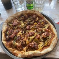 Jackfruit Pizza at VeganE & Saint Vegan in South West London