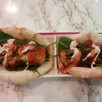 Fish taco starter  at VeganE & Saint Vegan in South West London