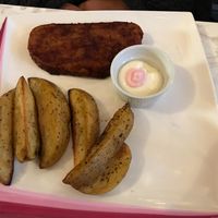 Steak and chips at VeganE & Saint Vegan in South West London