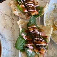 Vegan fish tacos at VeganE & Saint Vegan in South West London