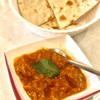 Aubergine Dip at VeganE & Saint Vegan in South West London