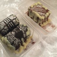 Wow, Heavenly Divine Amazing Homemade Hazelnut Brownie and Carrot Cake at VeganE & Saint Vegan in South West London