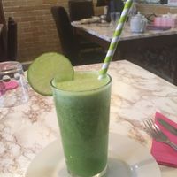 Wow, the most amazing heavenly divine🌟drink of the gods and goddess called Happy’s VeganE Green💚Plant🌱Power Juice at VeganE & Saint Vegan in South West London