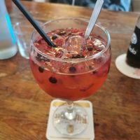 Gin with berries at Die Bar Cantona in Aachen