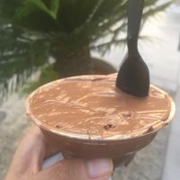 Vegan chocolate base ice cream at Four Winters in Amman