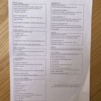 Menue at Mukka Coffee in Mallorca