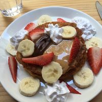 Delicious pancakes  at Mukka Coffee in Mallorca