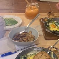 Mkka’s eggs 🍳 & spinach top breakfast  at Mukka Coffee in Mallorca