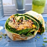 Vegan Burrito - World class food!😋💚 at Abigail's Cafe in Lagos
