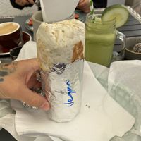 Vegan burrito at Abigail's Cafe in Lagos
