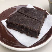 The vegan brownie!   at Abigail's Cafe in Lagos