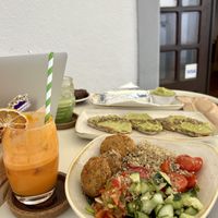 Falafel bowl, fatigue no more juice, avocado toast, burrito   at Abigail's Cafe in Lagos