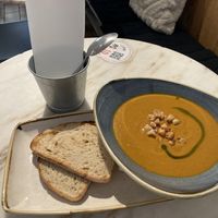 9,95€ for a simple vegetable soup   at Abigail's Cafe in Lagos