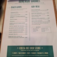 Menu at Abigail's Cafe in Lagos
