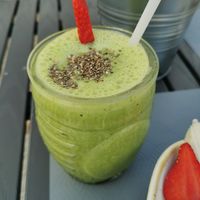 Monster green at Abigail's Cafe in Lagos