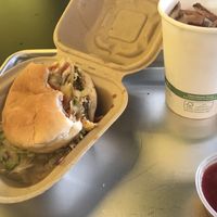 Original dirt burger at Dirt Burger in Des Moines