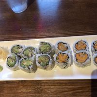 Tempura Asparagus & Mushroom Roll, Tempura Sweet Potato Roll at Watami in Waynesville