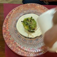 Ajo blanco de espárragos  at Masero in Huelva