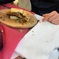 Frankfurt y Späztle: salchicha alemana (vegana) at Masero in Huelva