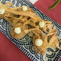 Croquetas de portobello y calabaza  at Masero in Huelva