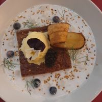 Bizcocho de naranja con leche de coco at Masero in Huelva