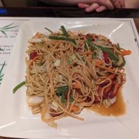 Pork Lo Mein at Veggie Heaven in Denville