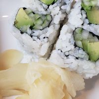 Avo cucumber rolls at Veggie Heaven in Denville