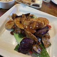 Double sautéed eggplant   at Veggie Heaven in Denville