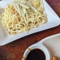 Cold sesame noodles. Very light sauce but it worked. at Veggie Heaven in Denville