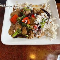 Orange chicken - medium spicy  at Veggie Heaven in Denville