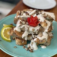 French toast  at The Pitted Date in Tulum