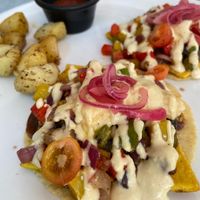 Huevos rancheros at The Pitted Date in Tulum