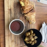 Croissant-Sandwich  at The Pitted Date in Tulum