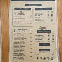 Menu  at The Pitted Date in Tulum