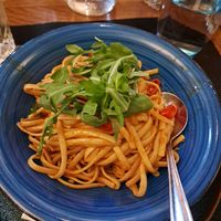 Garlic linguini at Fern Cottage in Pitlochry