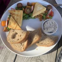 tofu breakfast at Iluzjon Café Bar in Warsaw