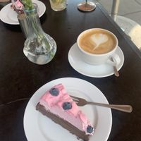 cake & coffee  at Iluzjon Café Bar in Warsaw