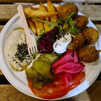 Falafel at Veg4seasons in Warsaw