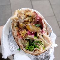 Classic falafel wrap at Veg4seasons in Warsaw