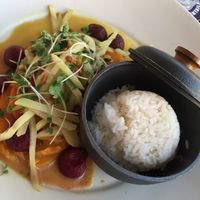 Yellow Curries Butternut Squash at Rum Runners in Kralendijk