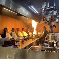Fire ramen  at Menbaka Fire Ramen めん馬鹿 in Kyoto