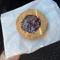 Almond jam cookie at The Black Bear - temporarily closed in Denali
