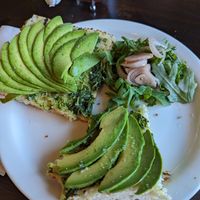 Avocado toast at The Black Bear - temporarily closed in Denali