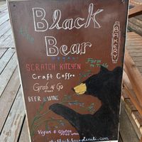 Vegans welcomed on the outdoor signage!   at The Black Bear - temporarily closed in Denali